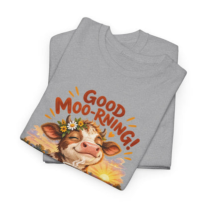 Good Moo-rning – Gildan 5000 T-Shirt | 030