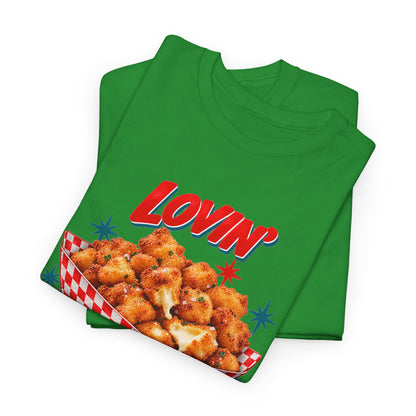 Lovin’ Cheese Curds & Summer Nights – Gildan 5000 T-Shirt | 002a-v2