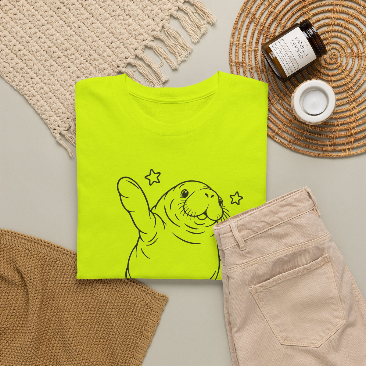 Chubby Mermaid Sea Cow Stretch Manatee T-Shirt
