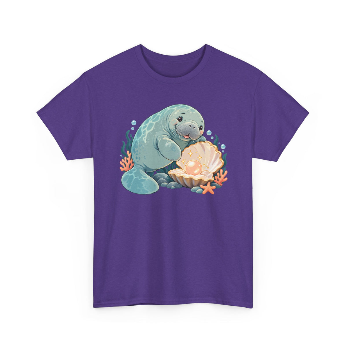 Chubby Mermaid Pearl of the Lagoon Manatee T-Shirt