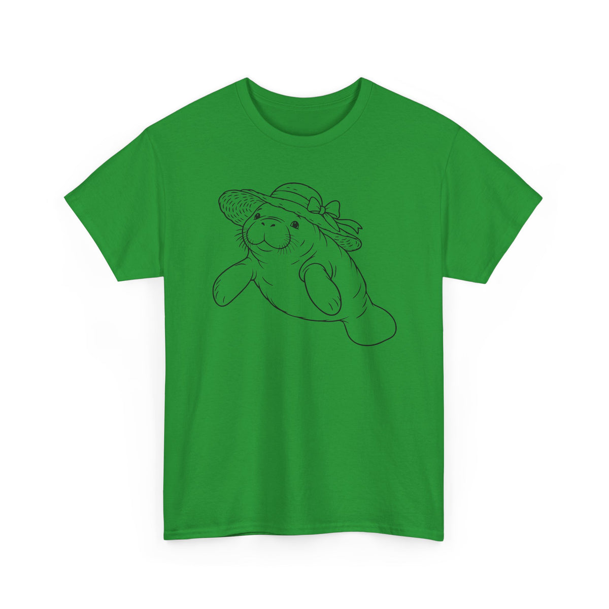 Chubby Mermaid Sunhat Sea Cow Manatee T-Shirt