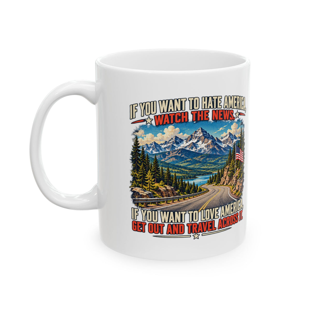 Travel America – Ceramic Mug, 11 oz | 024