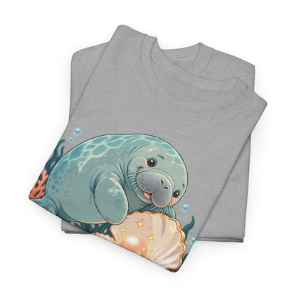 Chubby Mermaid Pearl of the Lagoon Manatee T-Shirt