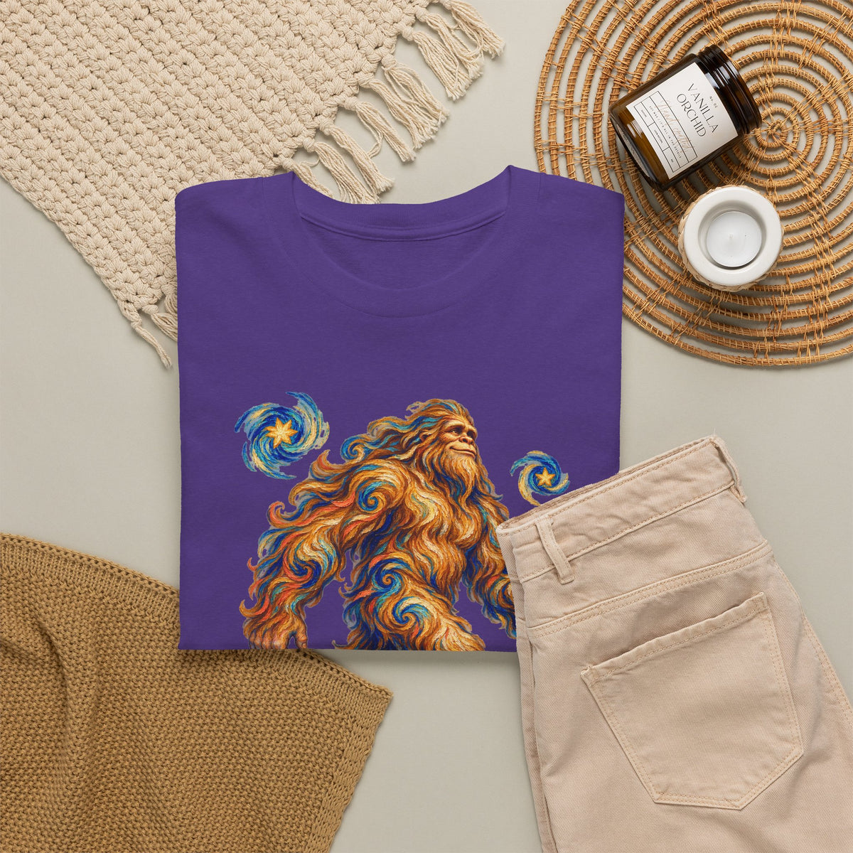 Starlit Bigfoot Wanderer T-Shirt