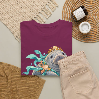 Chubby Mermaid Royalty Manatee T-Shirt