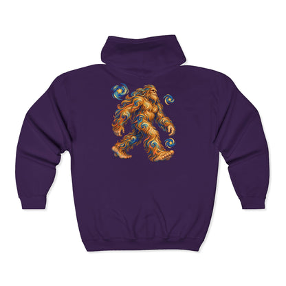 Starlit Bigfoot Wanderer Zip-Up Hoodie