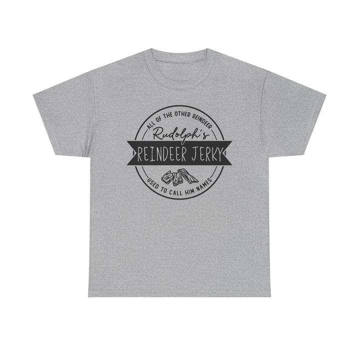 Reindeer Jerky T-Shirt | Funny Vintage Christmas Graphic Tee