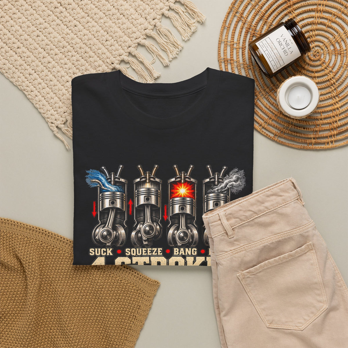 Four Strokin’ – Gildan 5000 T-Shirt | 005