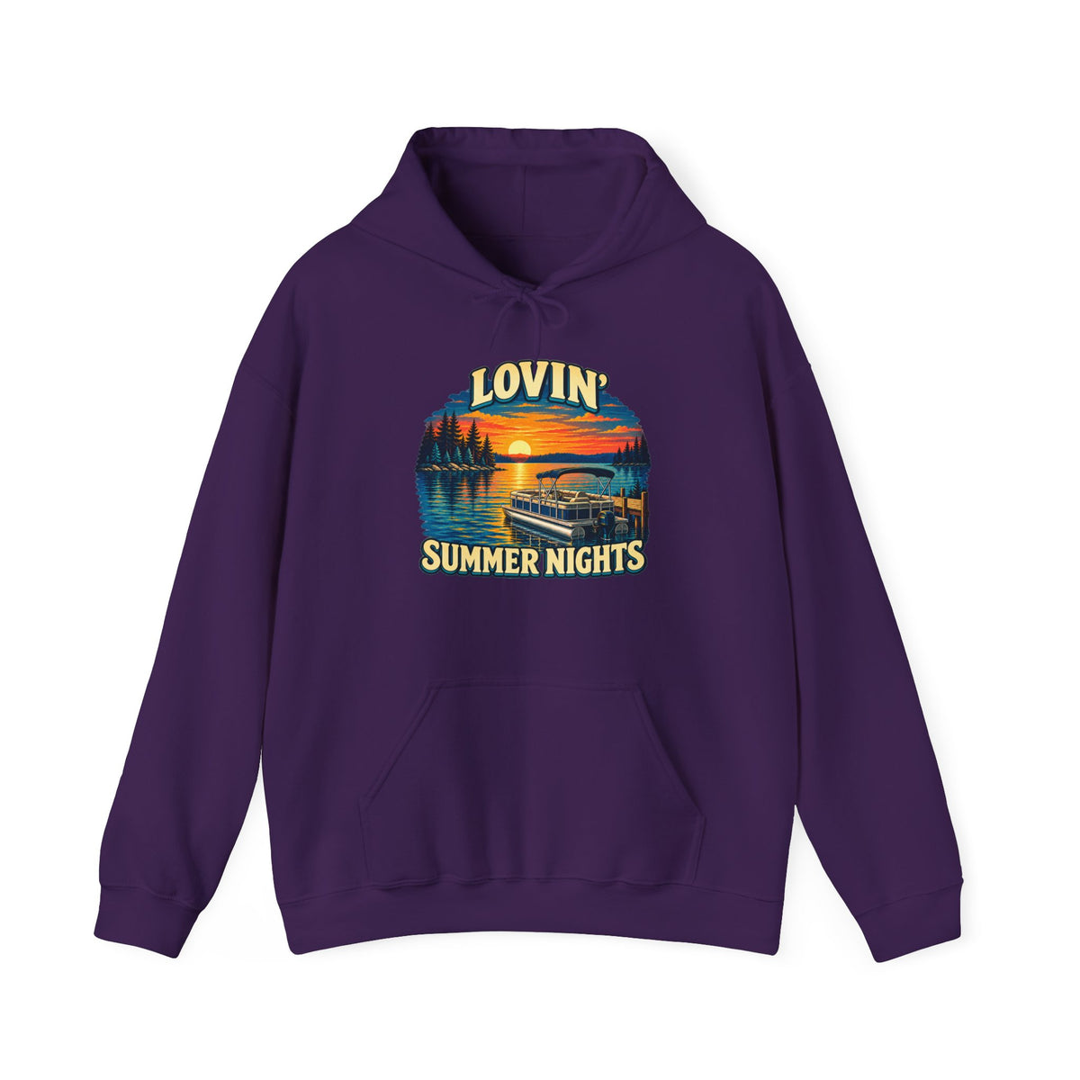 Lovin’ Summer Nights Pontoon – Gildan 18500 Hoodie | 004a-v2