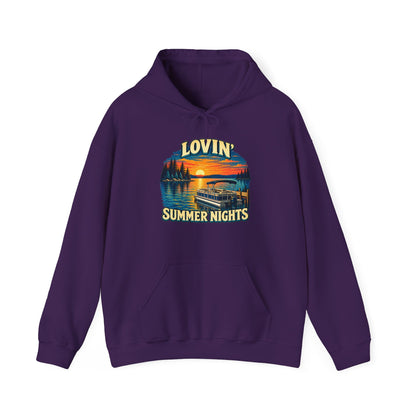 Lovin’ Summer Nights Pontoon – Gildan 18500 Hoodie | 004a-v2