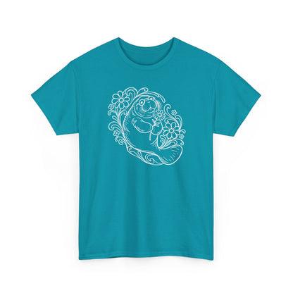Groovy Spectacled Manatee with Daisy T-Shirt