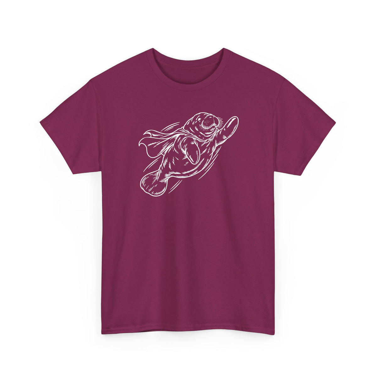 Chubby Manatee Takes Flight T-Shirt