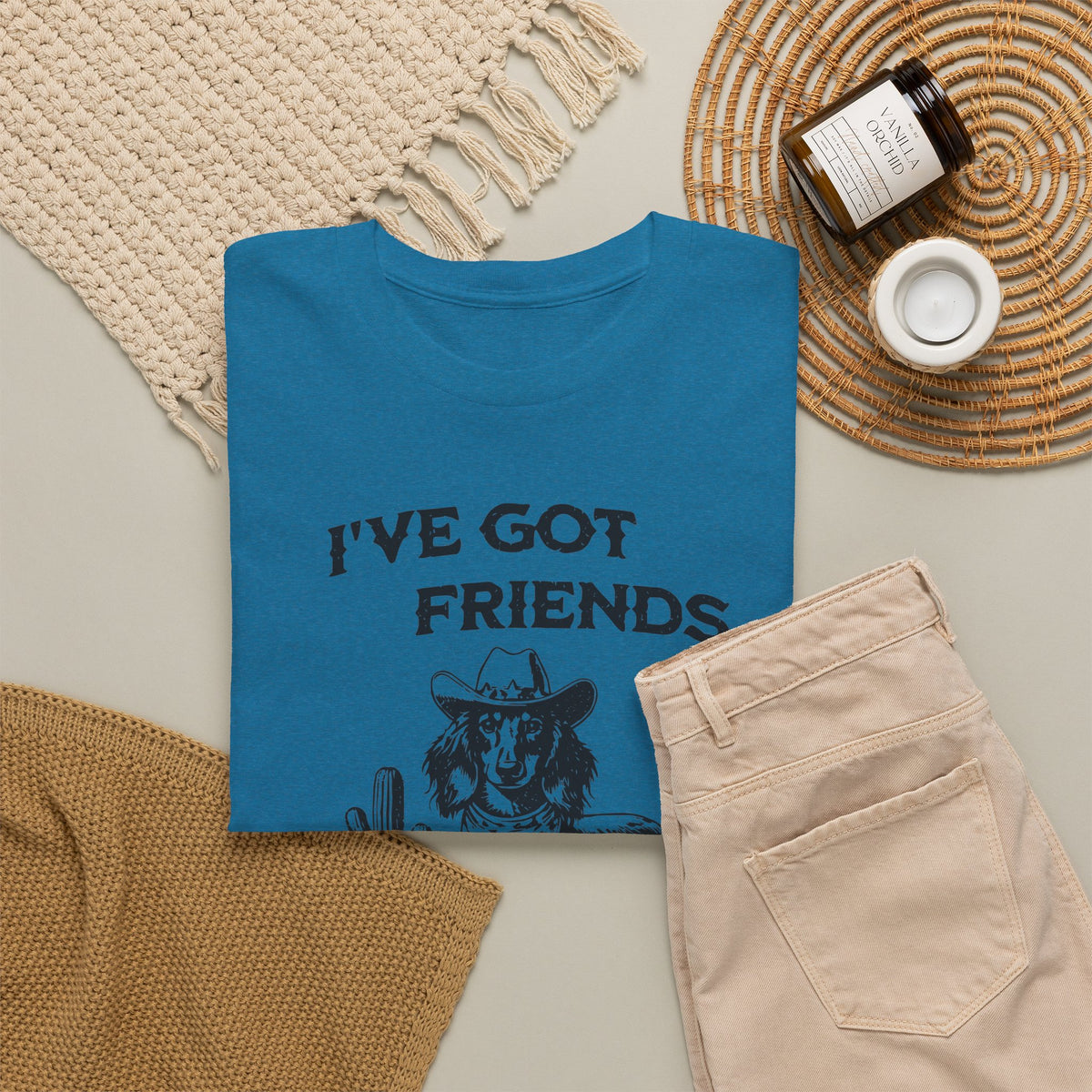 Friends in Low Places - Dachshund T-Shirt | Unisex Graphic Tee