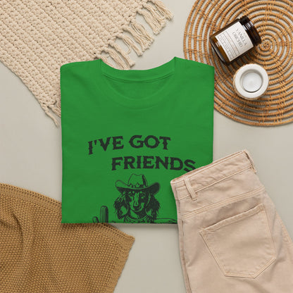 Friends in Low Places - Dachshund T-Shirt | Unisex Graphic Tee