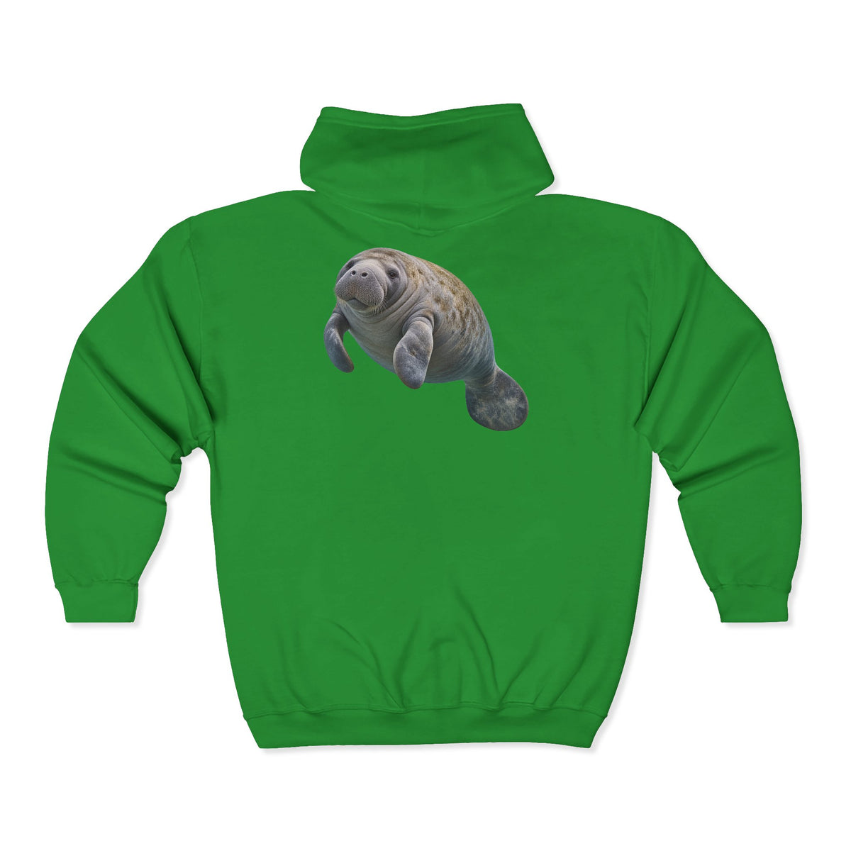 Gentle Giant Manatee Portrait Zip-Up Hoodie