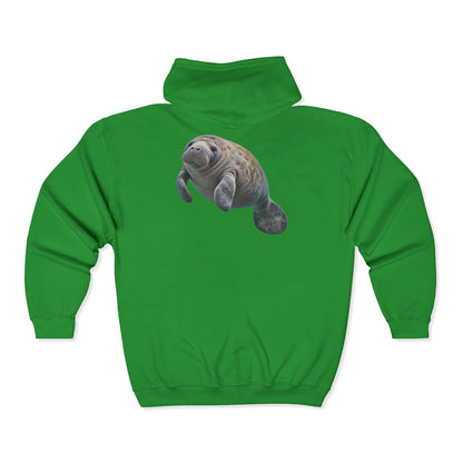 Gentle Giant Manatee Portrait Zip-Up Hoodie