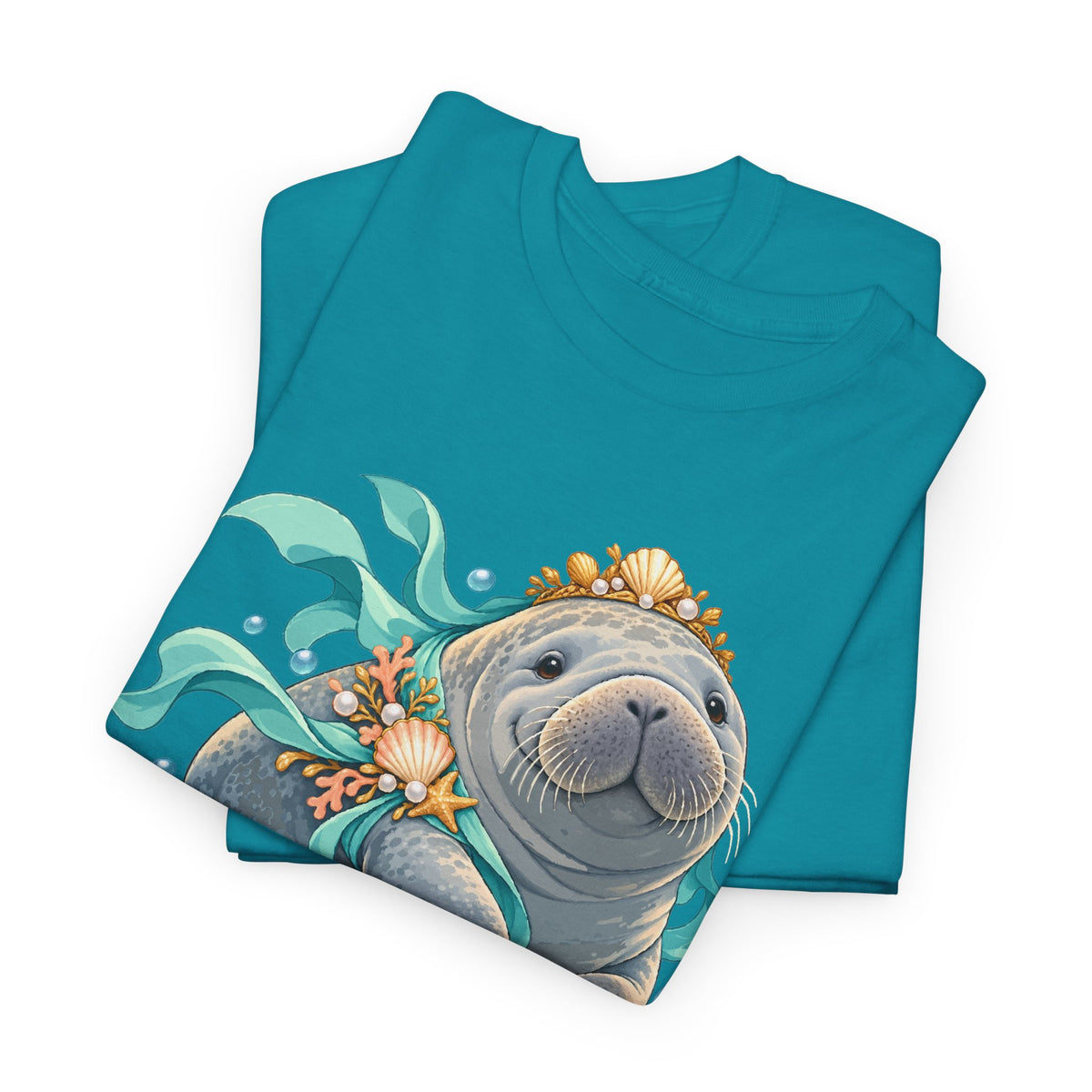 Chubby Mermaid Royalty Manatee T-Shirt