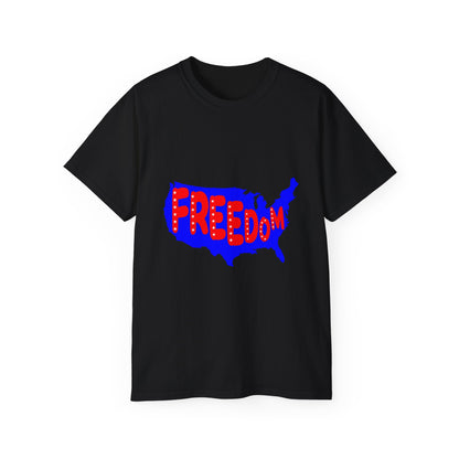 Freedom USA Map T-Shirt | Patriotic Graphic Tee