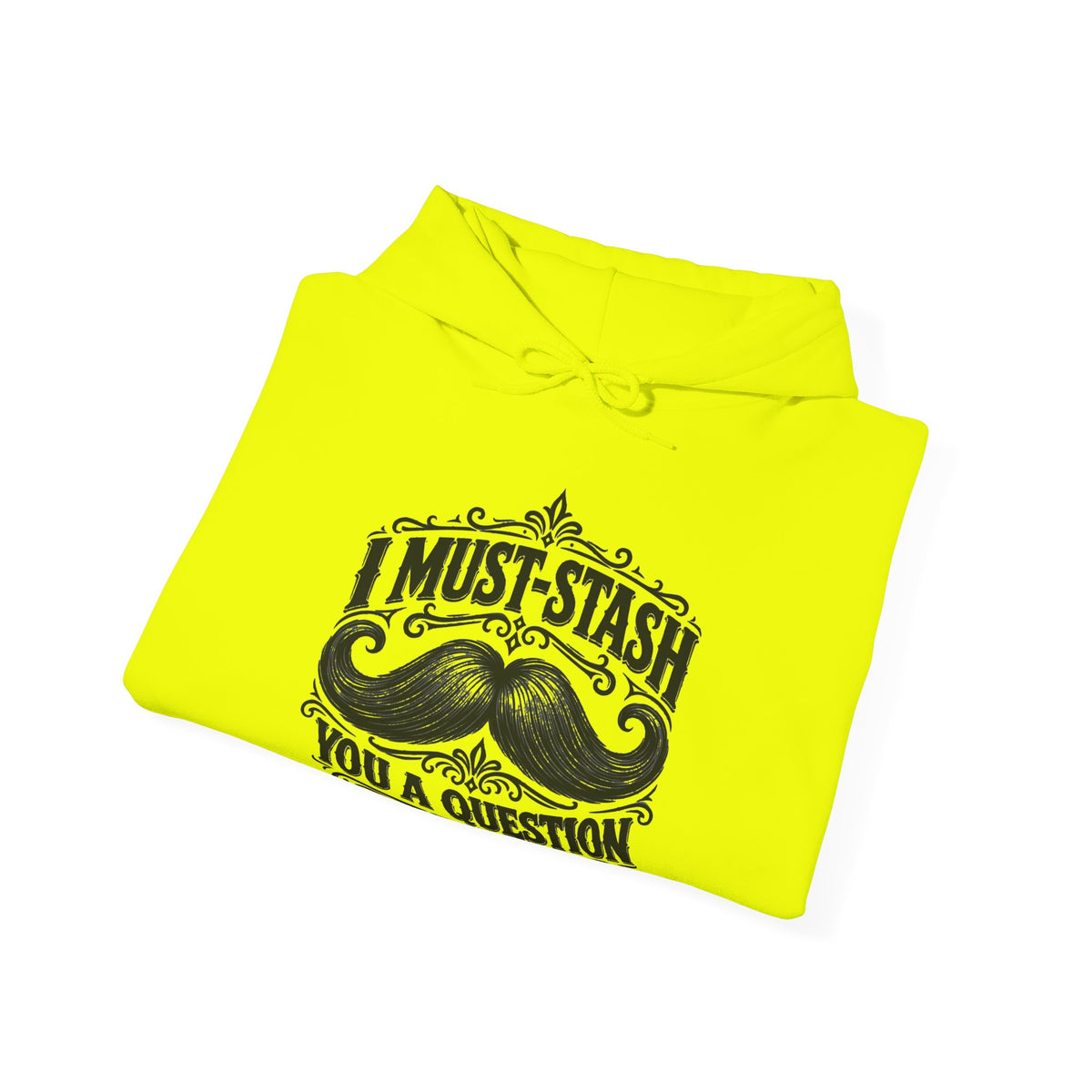 Must-stash You a Question – Safety Green/Pink Gildan 18500 Hoodie | 038a