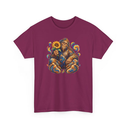 Sunflower Rest with a Shaggy Bigfoot T-Shirt