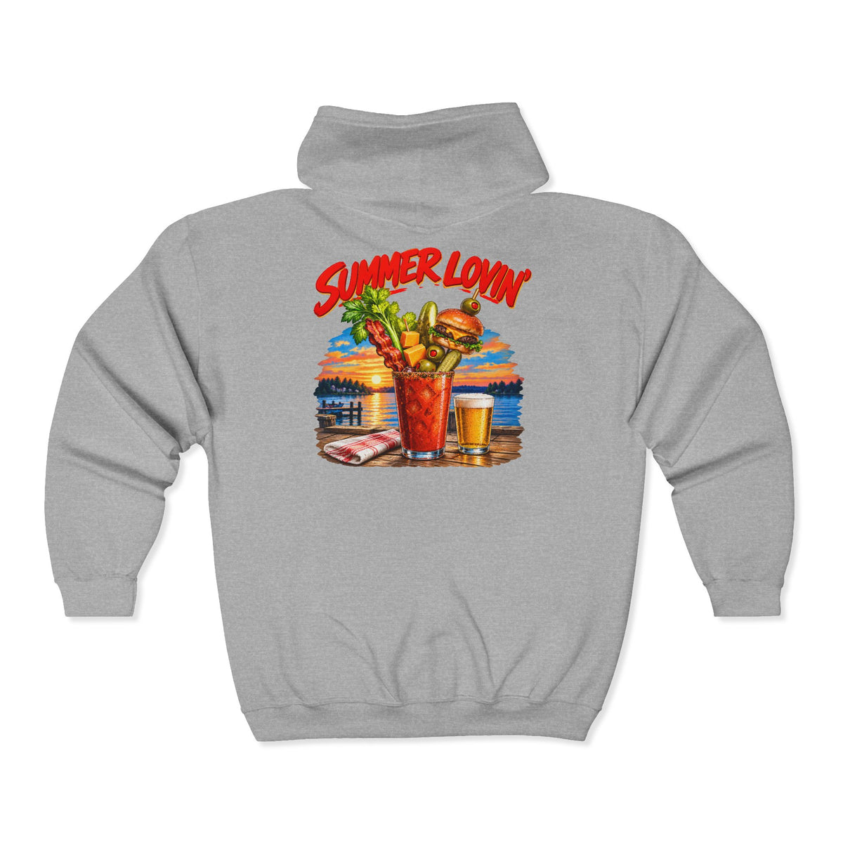 Summer Lovin’ Bloody Mary – Gildan 18600 Zip-Up Hoodie | 003a-v2