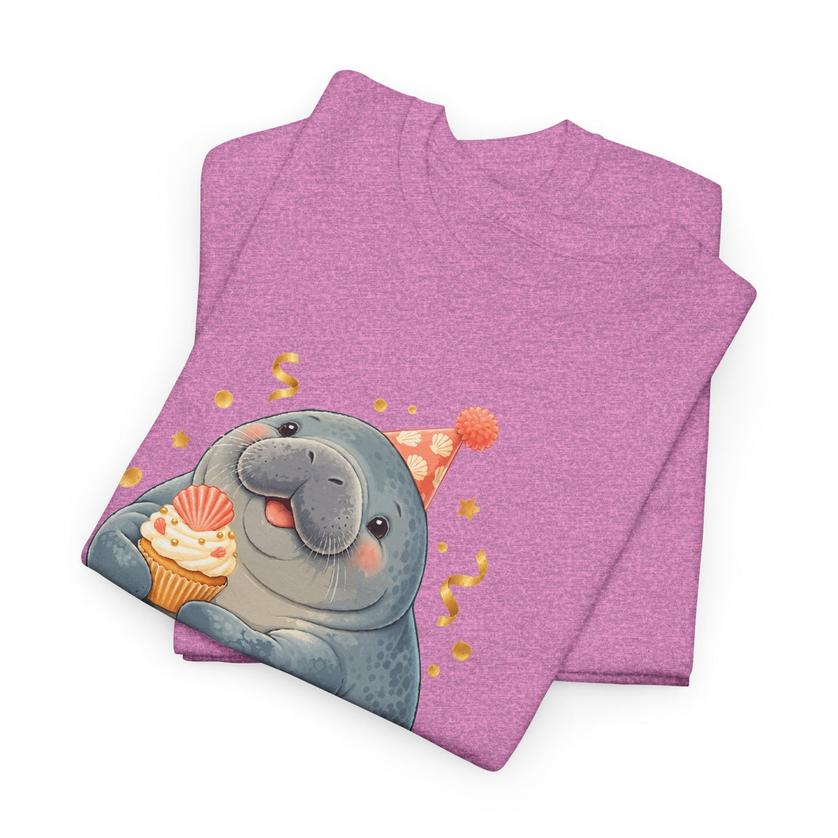 Chubby Mermaid Party at the Sandbar Manatee T-Shirt