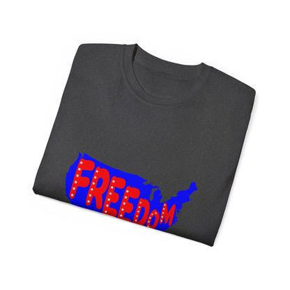 Freedom USA Map T-Shirt | Patriotic Graphic Tee