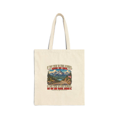 Travel America – Cotton Canvas Tote Bag | 024