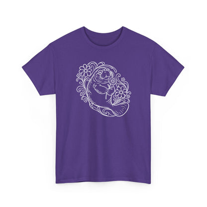 Groovy Spectacled Manatee with Daisy T-Shirt