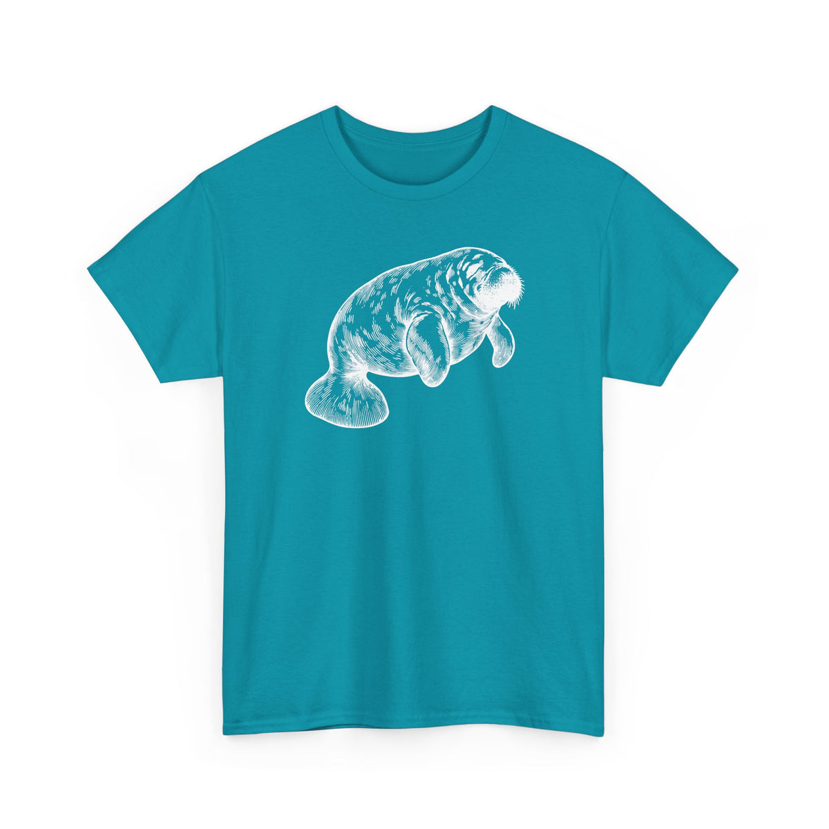 Slow Water Manatee Engraving T-Shirt