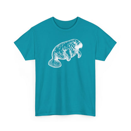 Slow Water Manatee Engraving T-Shirt
