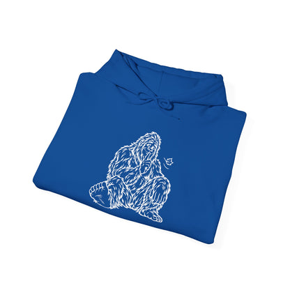 Shh, Friendly Bigfoot in the Forest Pullover Hoodie