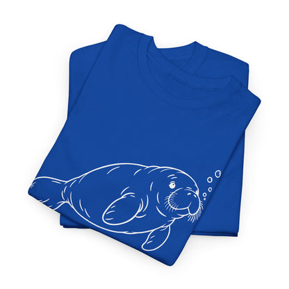 Chubby Mermaid Slow Tide Manatee T-Shirt