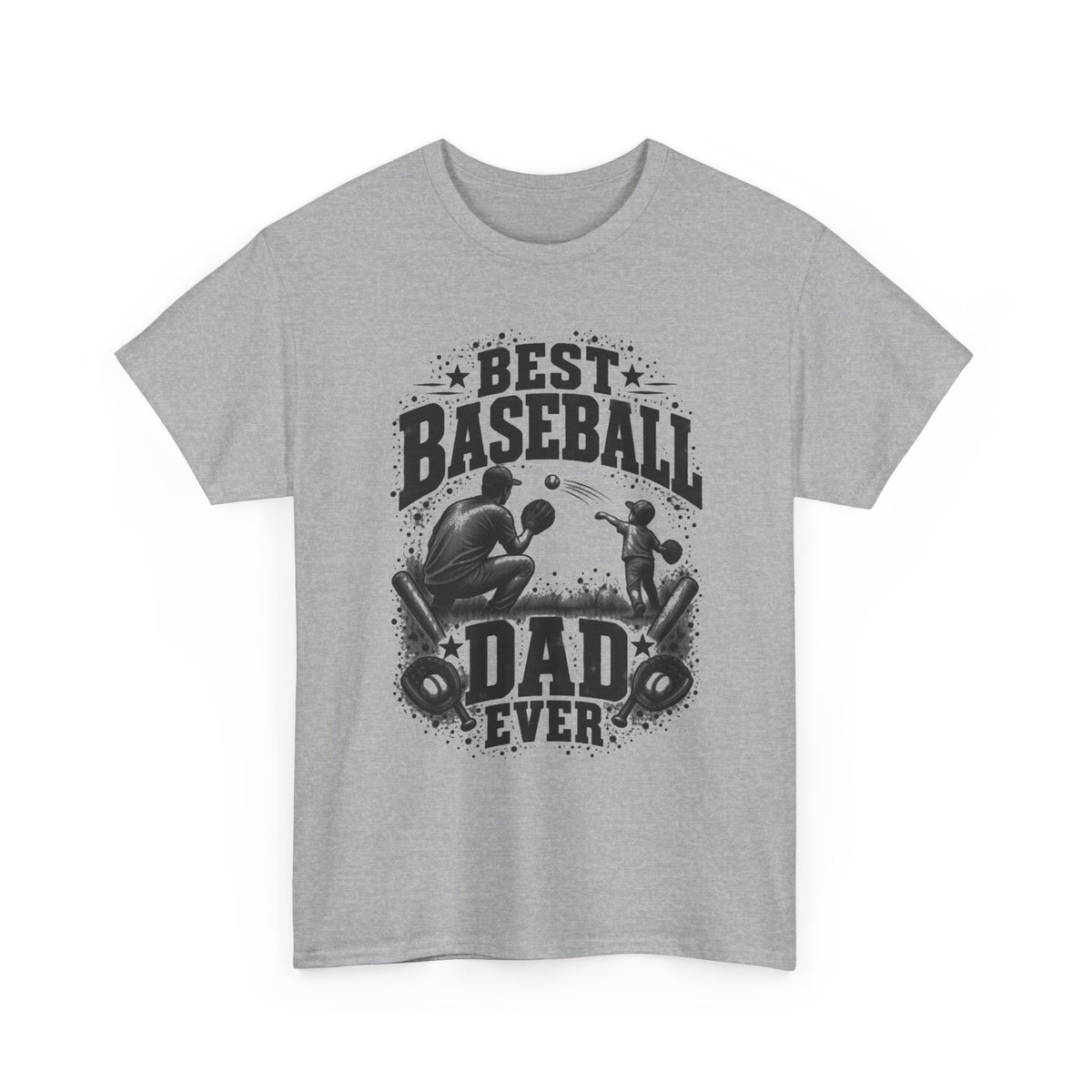 Best Dad BASEBALL – Gildan 5000 T-Shirt | 239a-v2