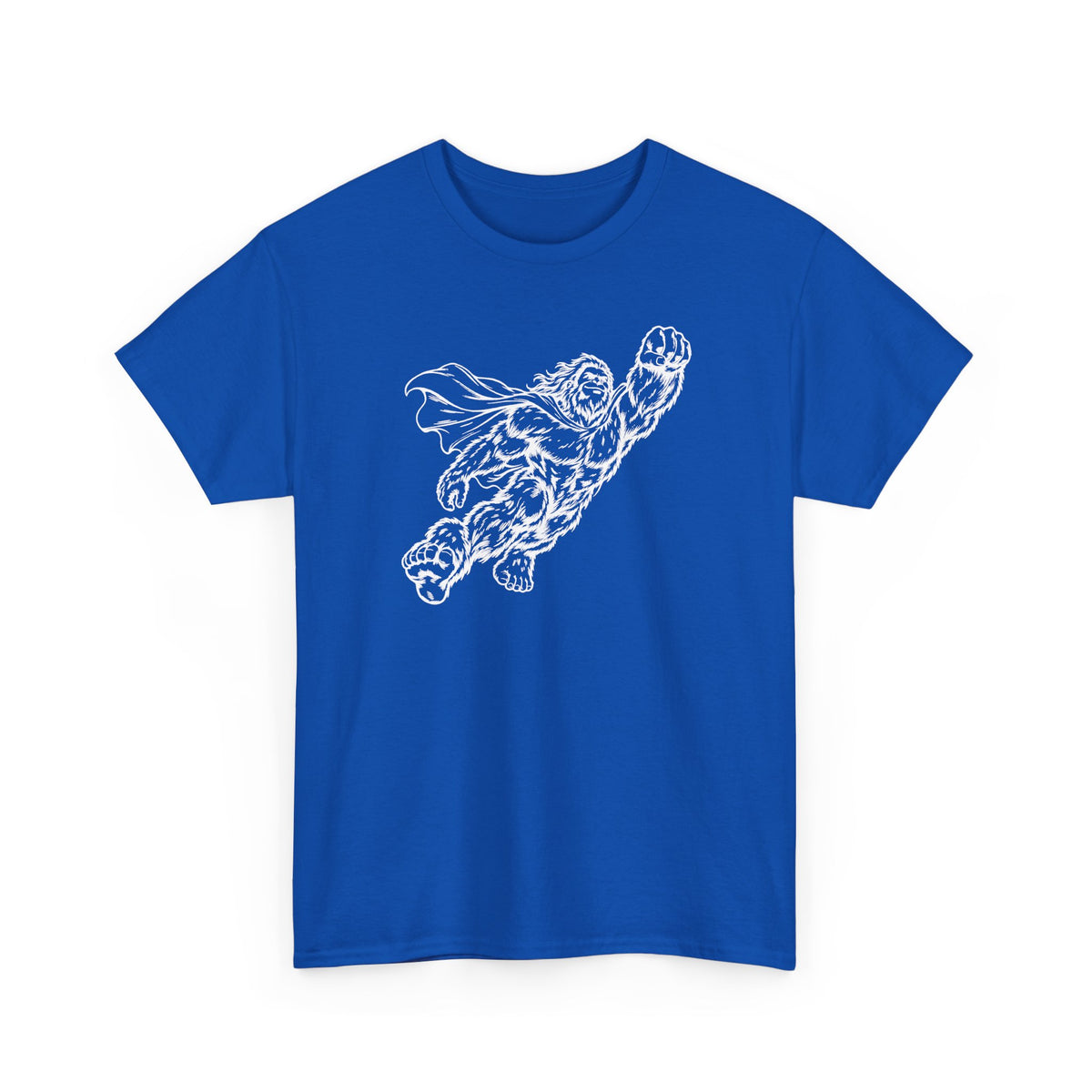 Soaring Cape-Wearing Sasquatch T-Shirt