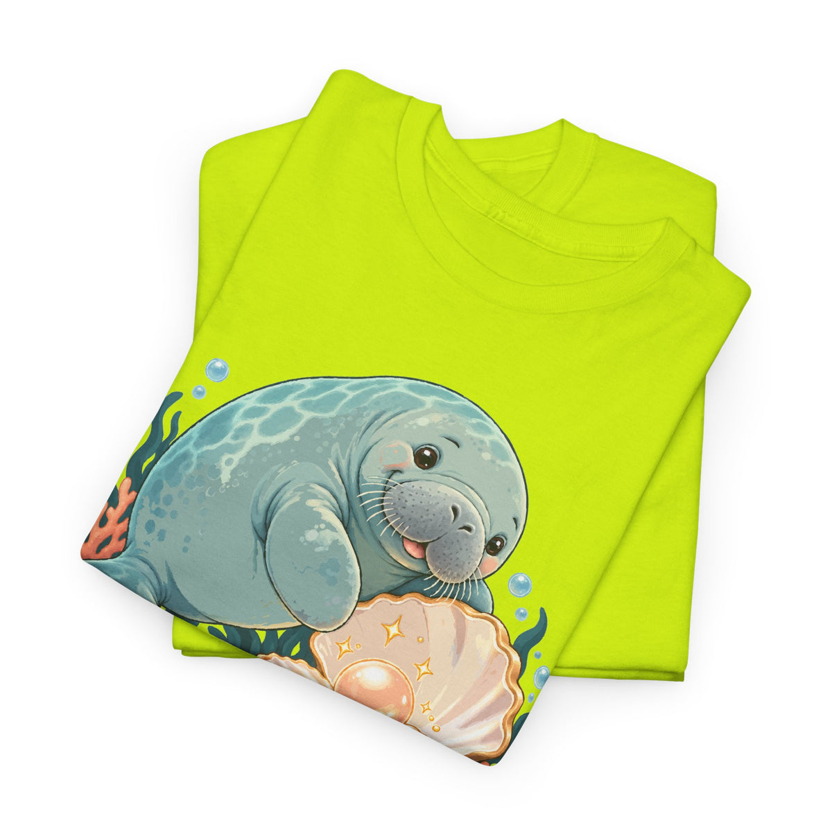 Chubby Mermaid Pearl of the Lagoon Manatee T-Shirt