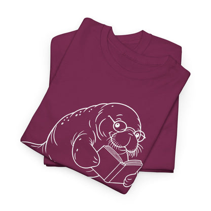 Chubby Mermaid Bookworm Buoyancy Manatee T-Shirt