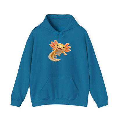 Golden Axolotl with Peach Gills Pullover Hoodie