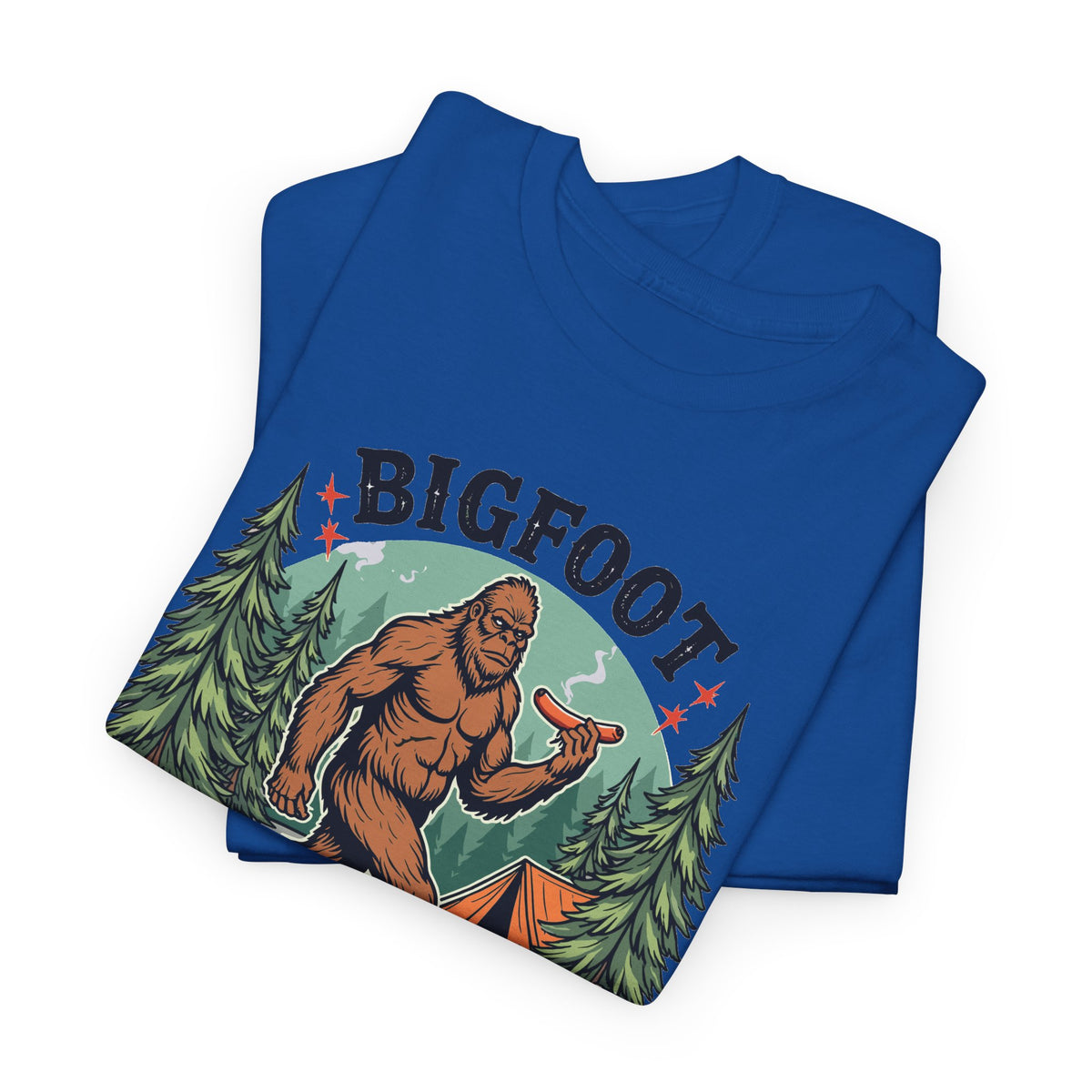 Bigfoot Grabbed My Wiener - Camping T-Shirt | Unisex Graphic Tee