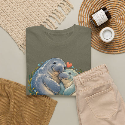 Chubby Mermaid Heart of the Ocean Manatee T-Shirt