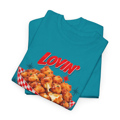 Lovin’ Cheese Curds & Summer Nights – Gildan 5000 T-Shirt | 002a-v2