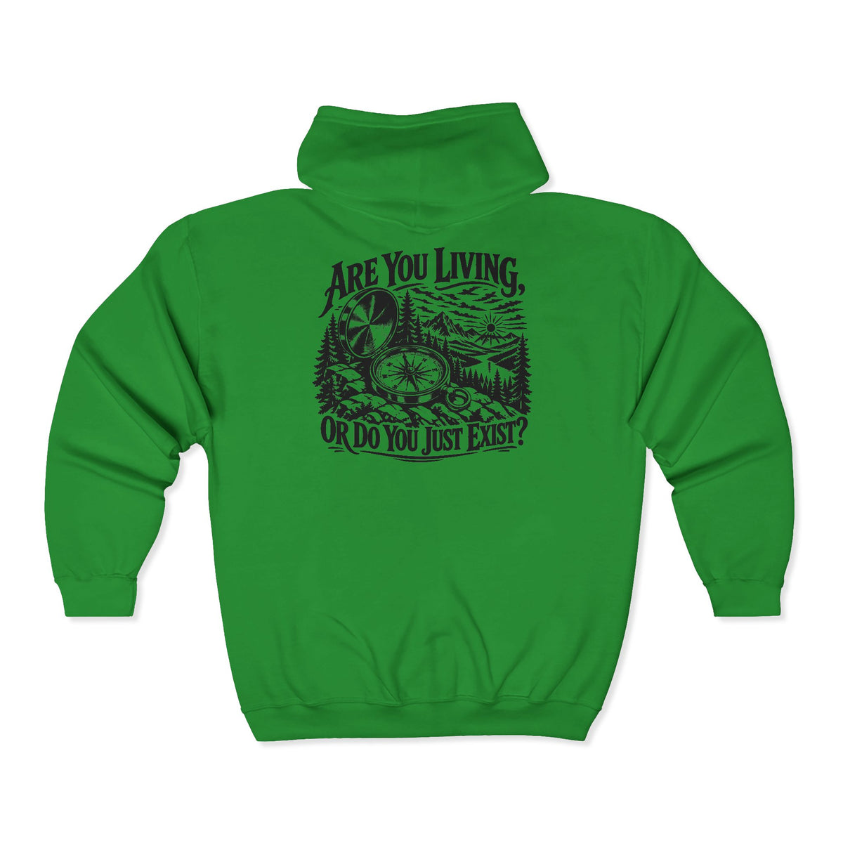 Live or Exist – Gildan 18600 Zip-Up Hoodie | 032a