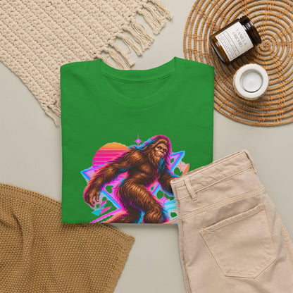 Neon Bigfoot on Roller Skates T-Shirt