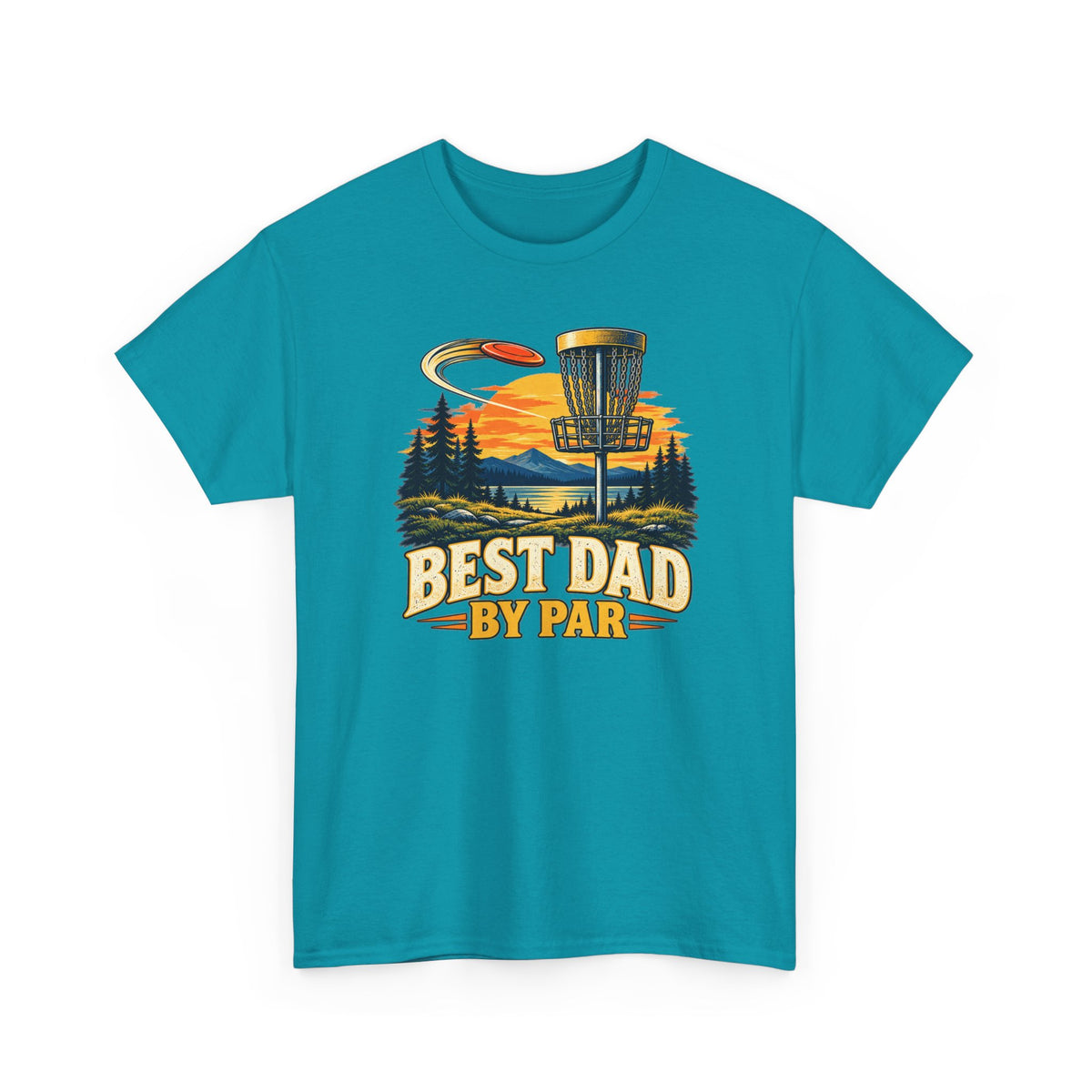 Best Dad by Par – Disc Golf Gildan 5000 T-Shirt | 043