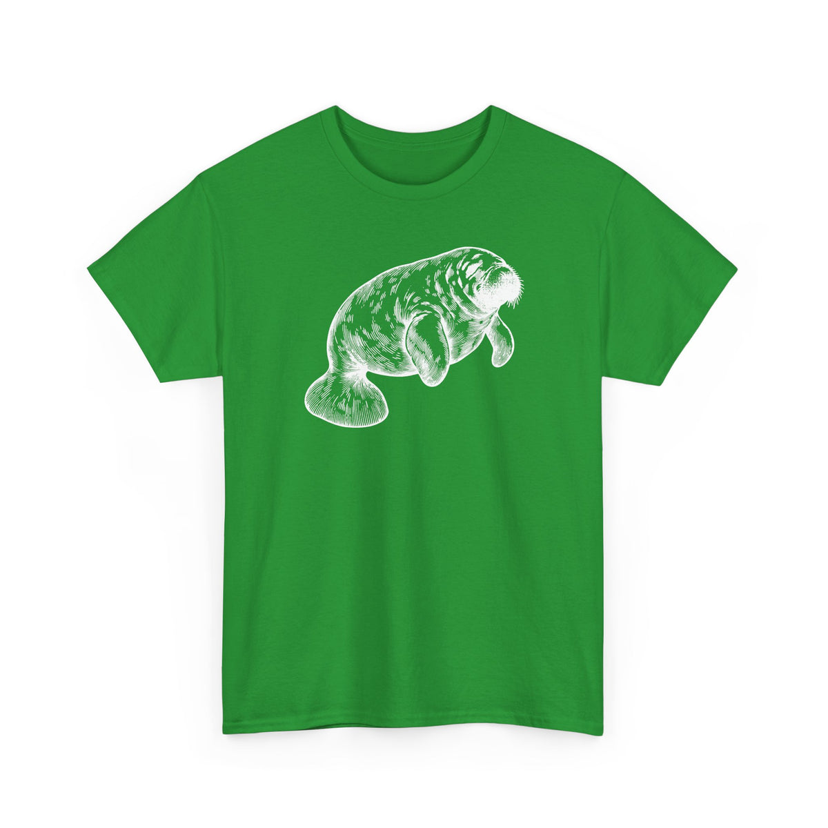 Slow Water Manatee Engraving T-Shirt