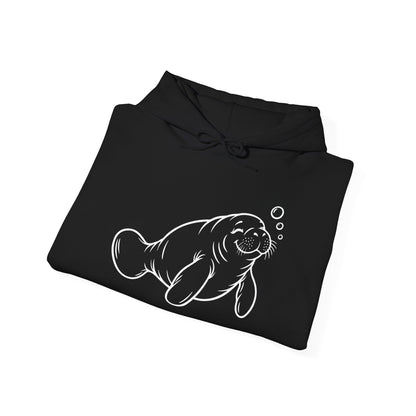 Slow Float Manatee Pullover Hoodie