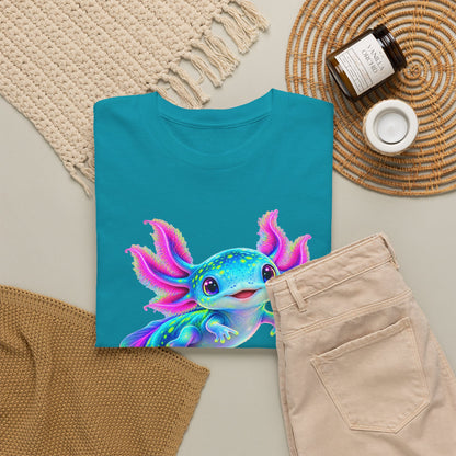 Electric Axolotl in Motion T-Shirt