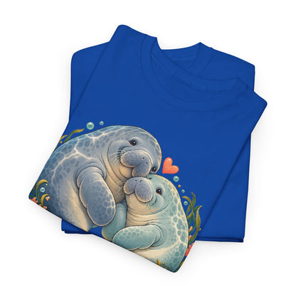 Chubby Mermaid Heart of the Ocean Manatee T-Shirt