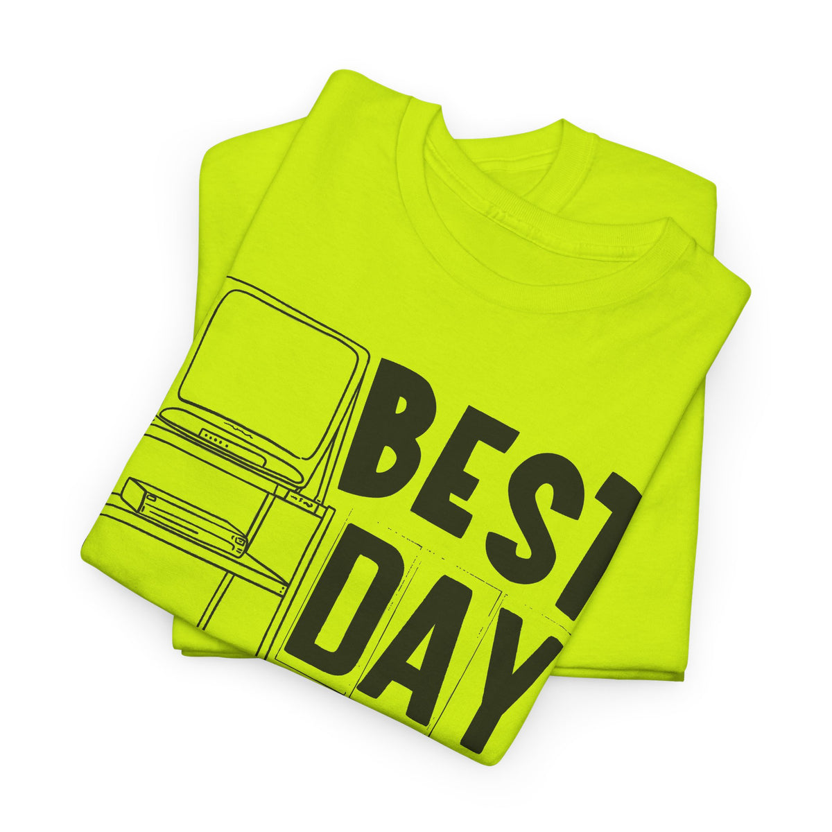 Best Day Ever T-Shirt | Retro School TV Cart Tee