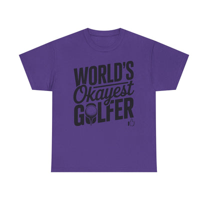 World’s Okayest Golfer T-Shirt | Funny Golf Gift Tee